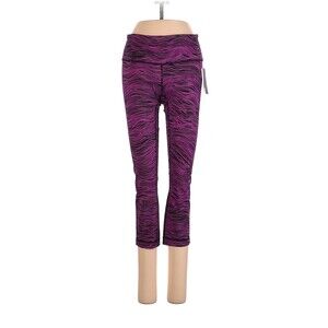 LULULEMON ATHLETICA Life Lines Polar Pink Wunder Under Crop III Leggings - US 4